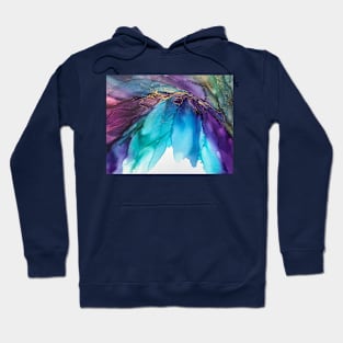 Splender Among the Aqua Leaves Hoodie